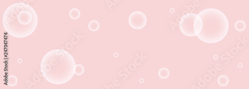 Gentle flaming background of soap bubbles