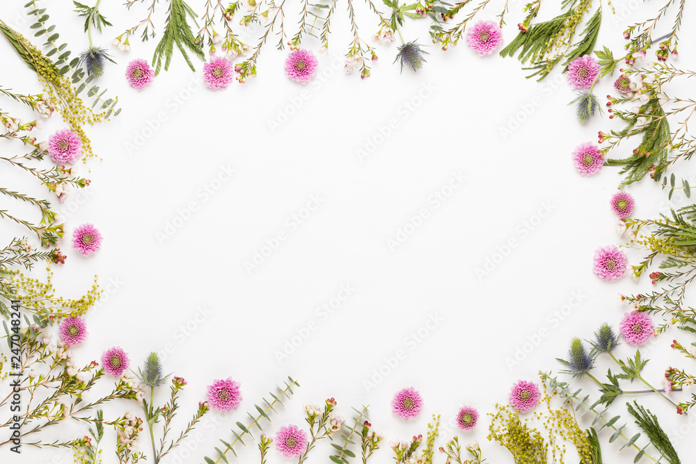 Spring greeting card, pastel color gerbera flowers on the white background. Spring greeting card, pastel color gerbera flowers on the white background.