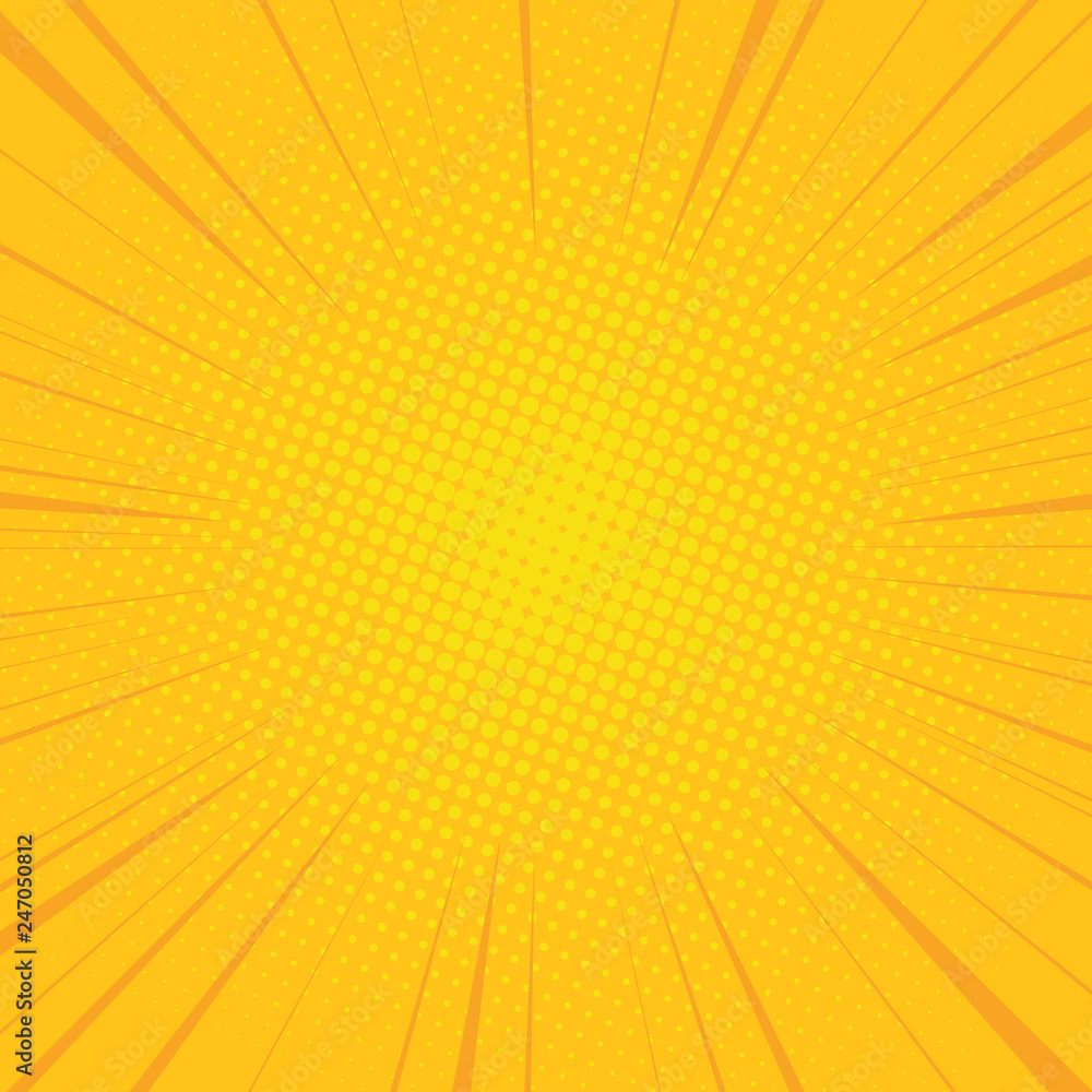 Obraz premium Radial speed lines for comic books. Explosion background