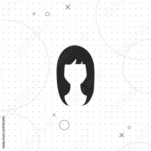 Feminine haircut icon, vector best flat icon