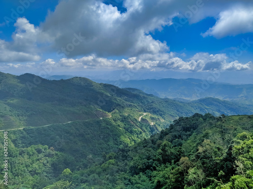 view of mountains, Laos © SpinThePlanet