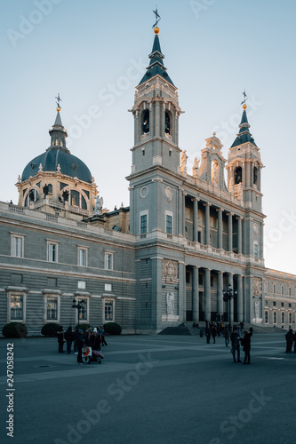 The Almudena Cathedral, in Madrid, Spain