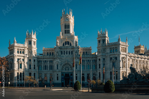 The Palacio de Cibeles, in Madrid, Spain