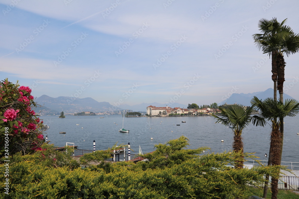 View to Isola Bella, Isola Madre at Lake Maggiore, Italy