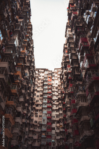 The cluttered flats of the Yik Cheong Building aka Montane Mansion in Hong Kong