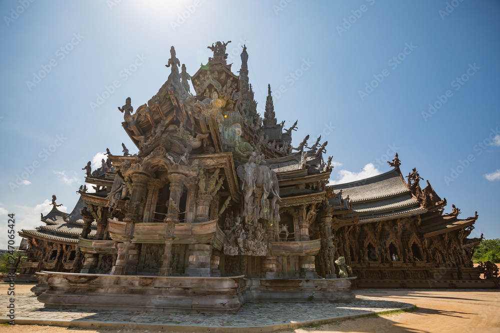 Sanctuary of Truth in Pattaya, Thailand. Sanctuary of Truth in Pattaya, Thailand.