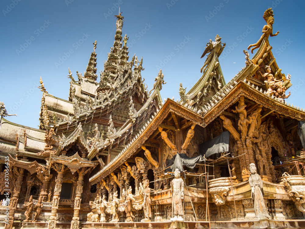 Sanctuary of Truth in Pattaya, Thailand.