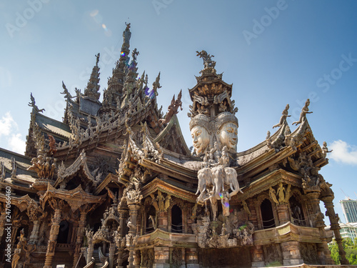Sanctuary of Truth in Pattaya  Thailand.