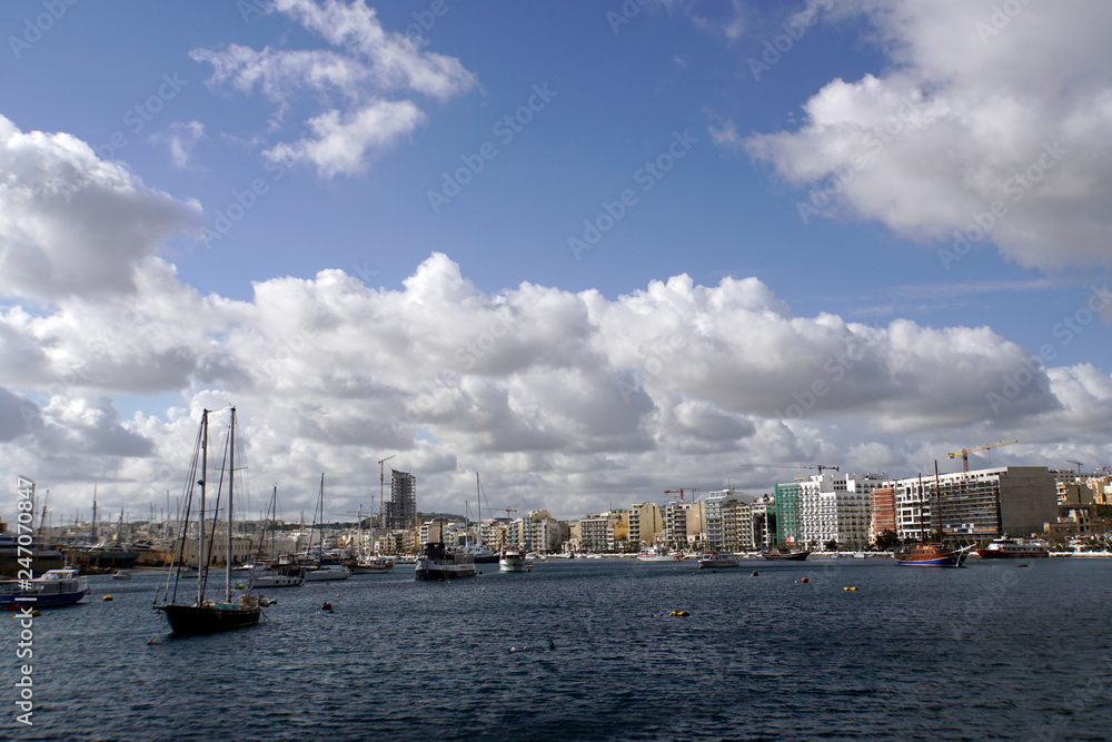 Blick auf die Skyline von Sliema