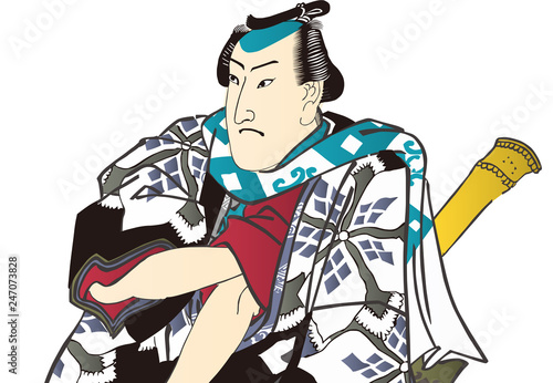 江戸五人男達之内 神田与吉　バストアップ