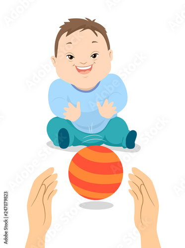 Baby Boy Down Syndrome Play...