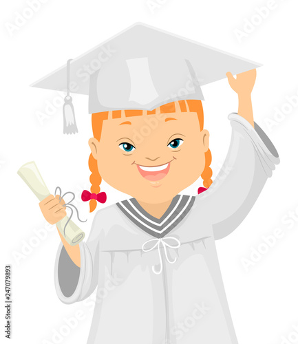 Kid Girl Down Syndrome Grad...