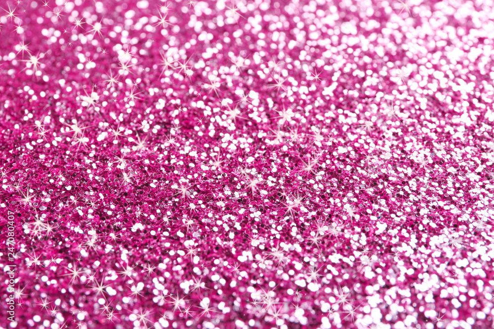 Bright beautiful shining pink glitter as background