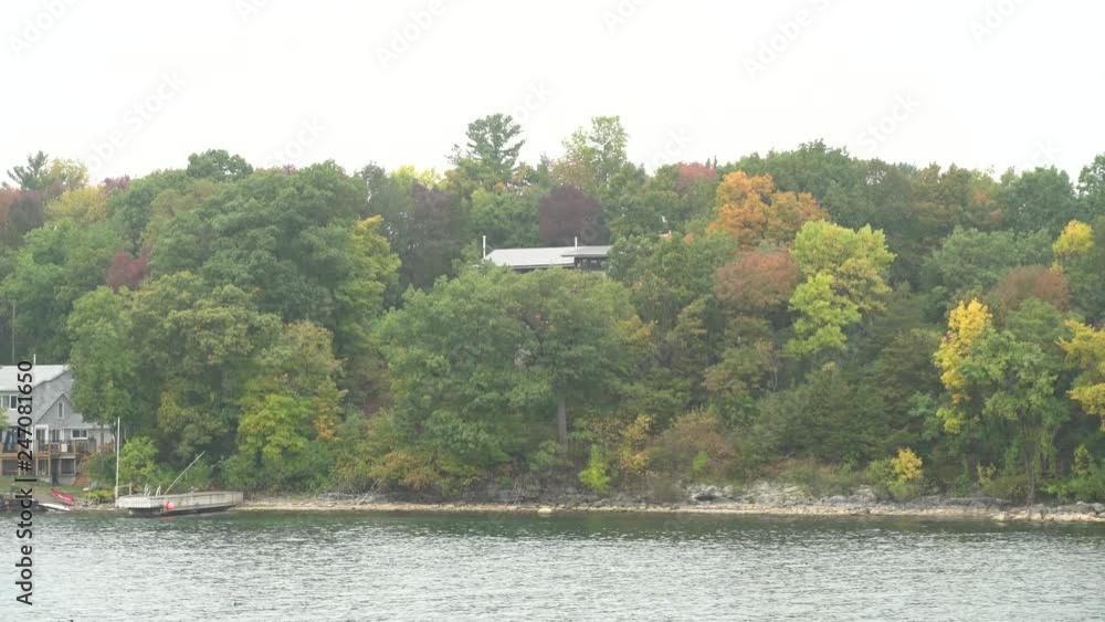 Beautiful nature landscape along St Lawrence River Beautiful nature landscape along St Lawrence River