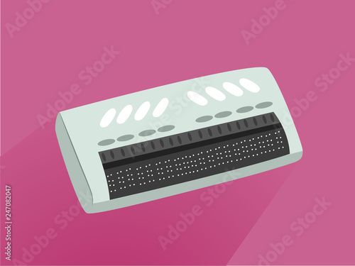 Braille Flat Illustration