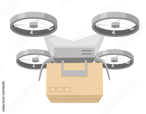 Drone Delivery Illustration
