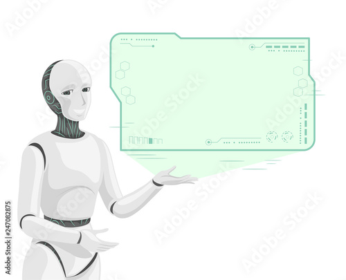 AI Robot Screen HUD Interfa...