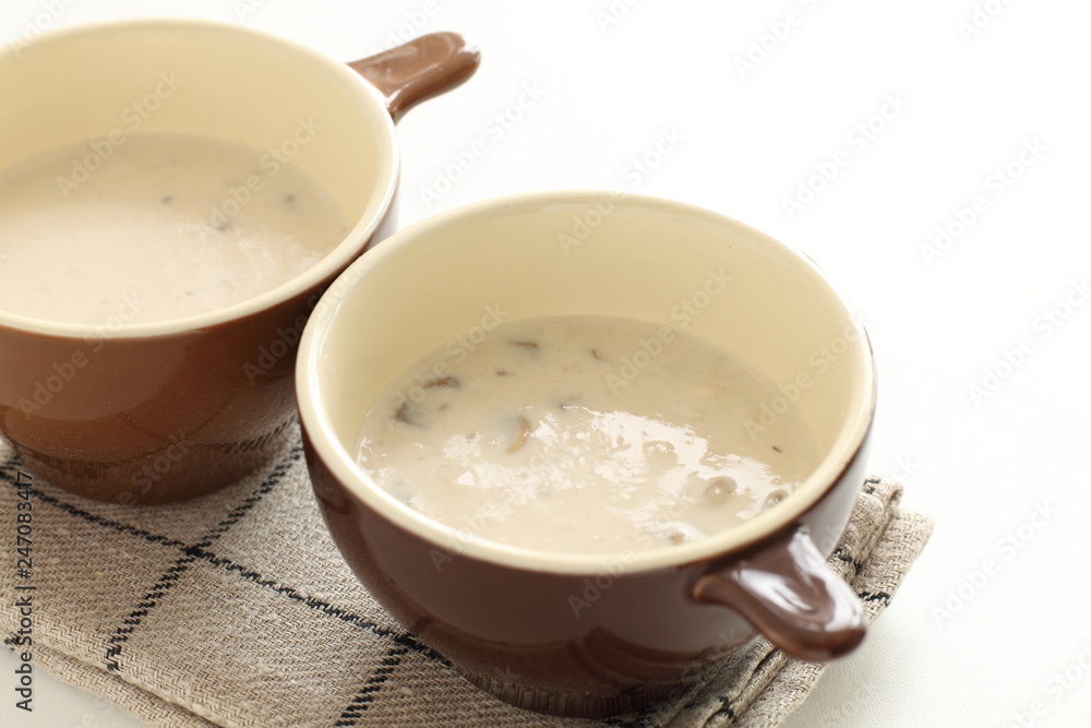 Homemade mushroom cream soup Homemade mushroom cream soup