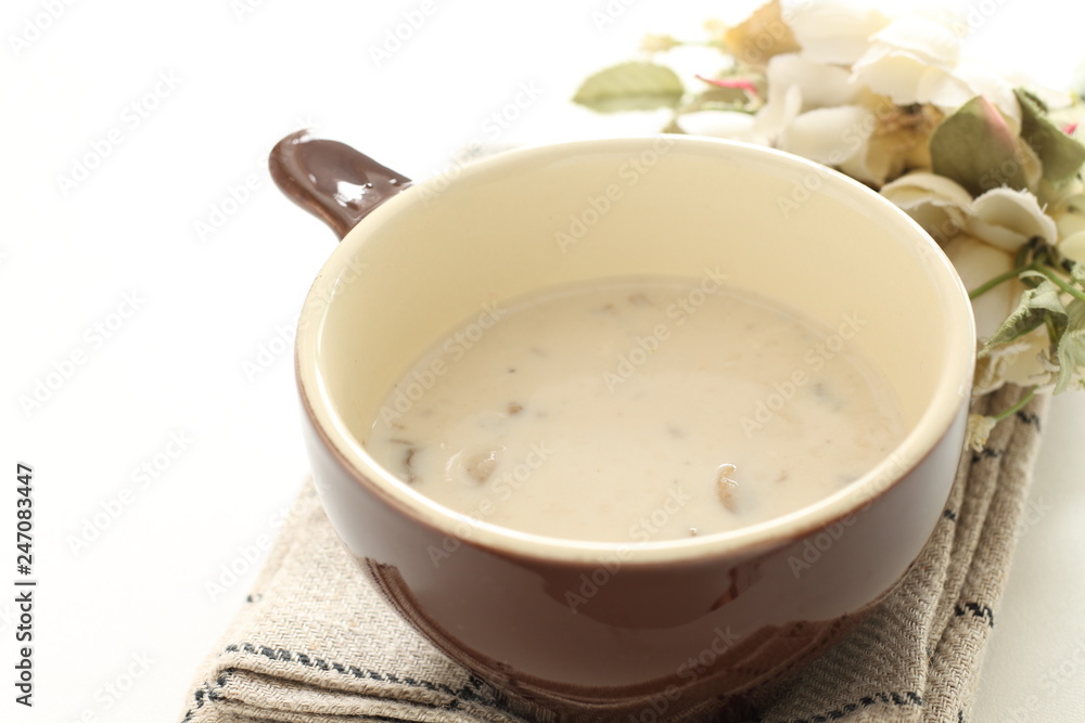 Homemade mushroom cream soup Homemade mushroom cream soup