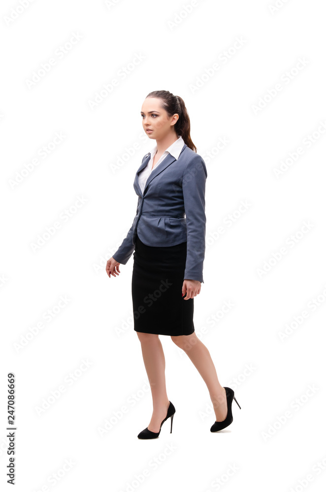 Young businesswoman isolated on white background Young businesswoman isolated on white background