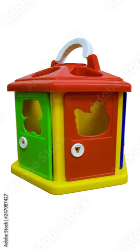 toy-Sorter with doors and keys for the development of logic in the child