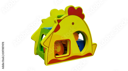 the toy is a shape sorter for toddlers