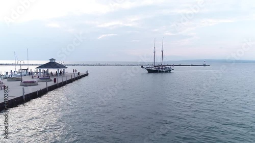 Wallpaper Mural Sailboat in Petoskey Harbor Torontodigital.ca