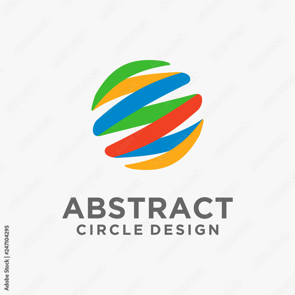 Abstract circle logo design Abstract circle logo design