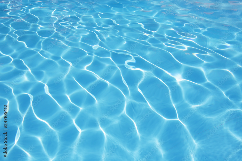 Fototapeta premium Beautiful natrue blue deep water on background.