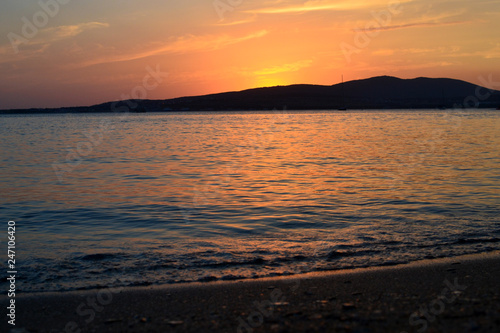 sunset on the black sea