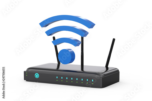 Obraz na płótnie router with wi-fi