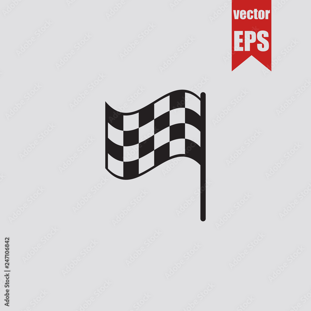 Fototapeta premium Flag icon.Vector illustration.
