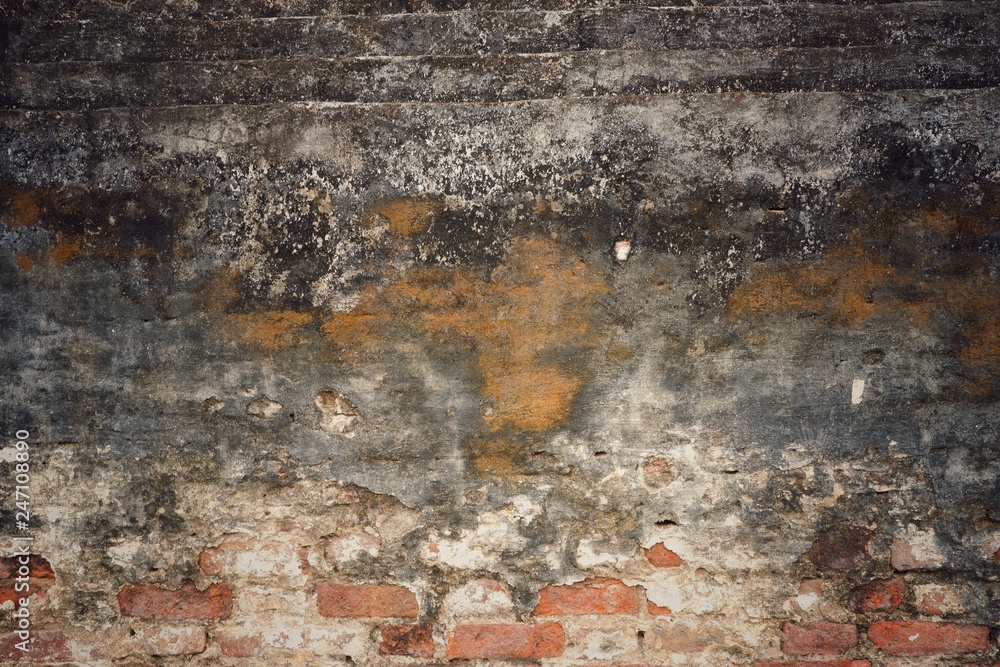 Obraz premium Old red brick wall texture pattern and background.