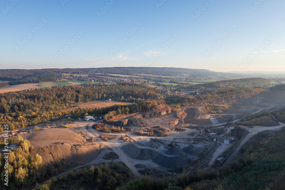 The old quarry in Steinbergen, Germany