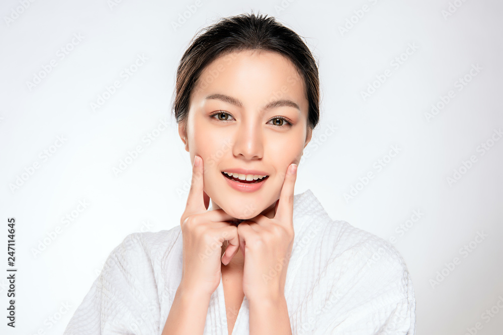 Beautiful Young asian Woman with Clean Fresh Skin Beautiful Young asian Woman with Clean Fresh Skin