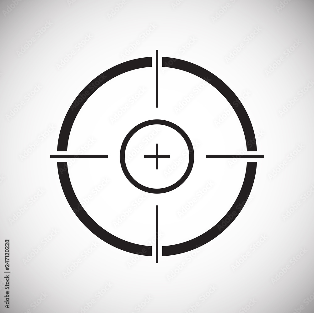 Target icon set on white background for graphic and web design, Modern simple vector sign. Internet concept. Trendy symbol for website design web button or mobile app Target icon set on white background for graphic and web design, Modern simple vector sign. Internet concept. Trendy symbol for website design web button or mobile app