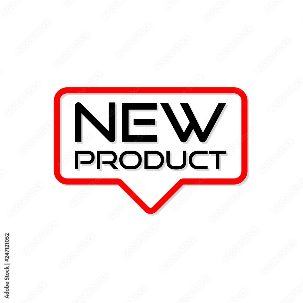 Red banner new product, New product sign, New product icon Red banner new product, New product sign, New product icon