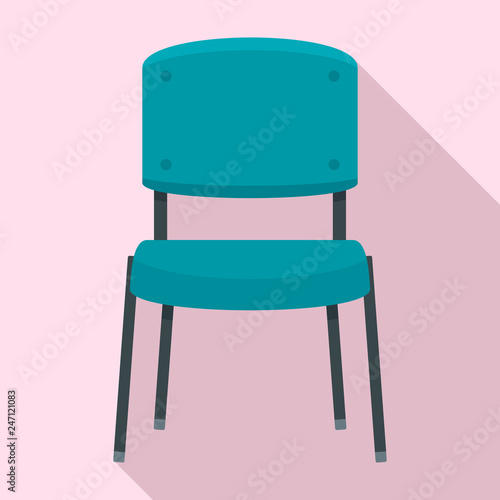 Office chair icon. Flat illustration of office chair vector icon for web design