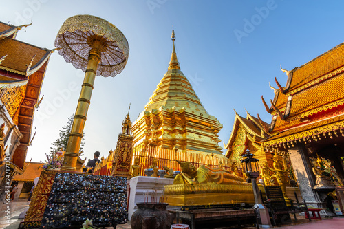 Wat Phra That Doi Suthep is a Theravada Buddhist temple (wat) in Chiang Mai Province, Thailand. The temple is often referred to as "Doi Suthep" 