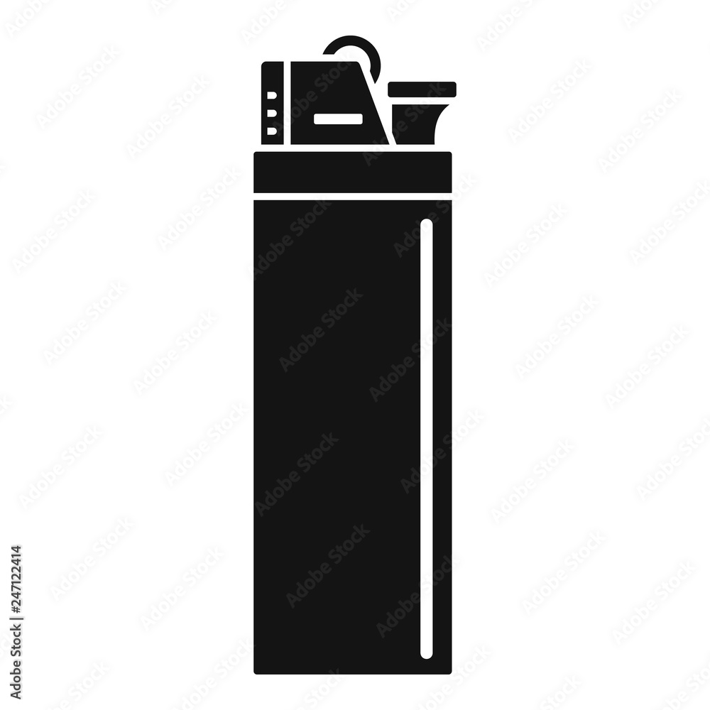 Cigarette lighter icon. Simple illustration of cigarette lighter vector icon for web design isolated on white background Cigarette lighter icon. Simple illustration of cigarette lighter vector icon for web design isolated on white background