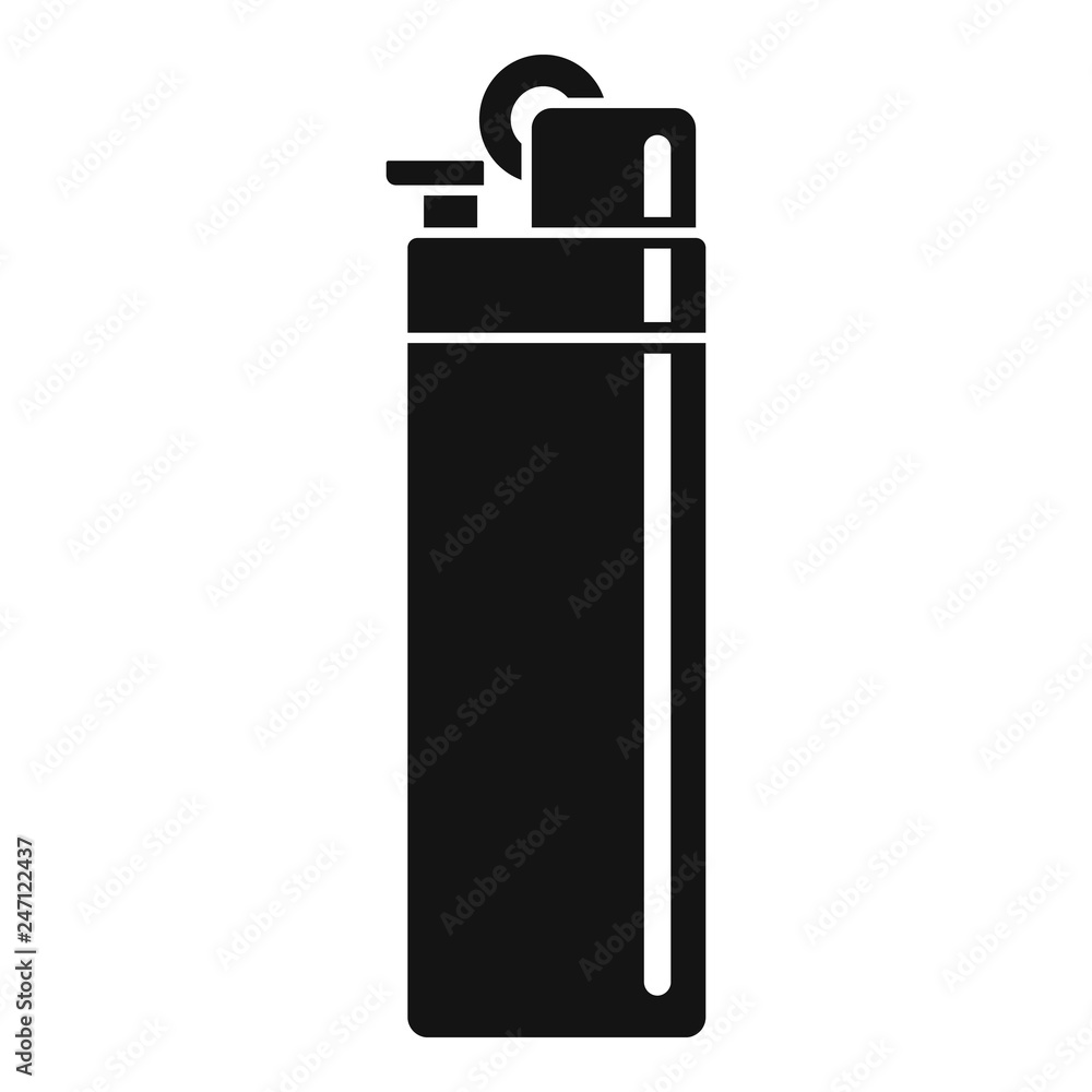 Classic cigarette lighter icon. Simple illustration of classic cigarette lighter vector icon for web design isolated on white background