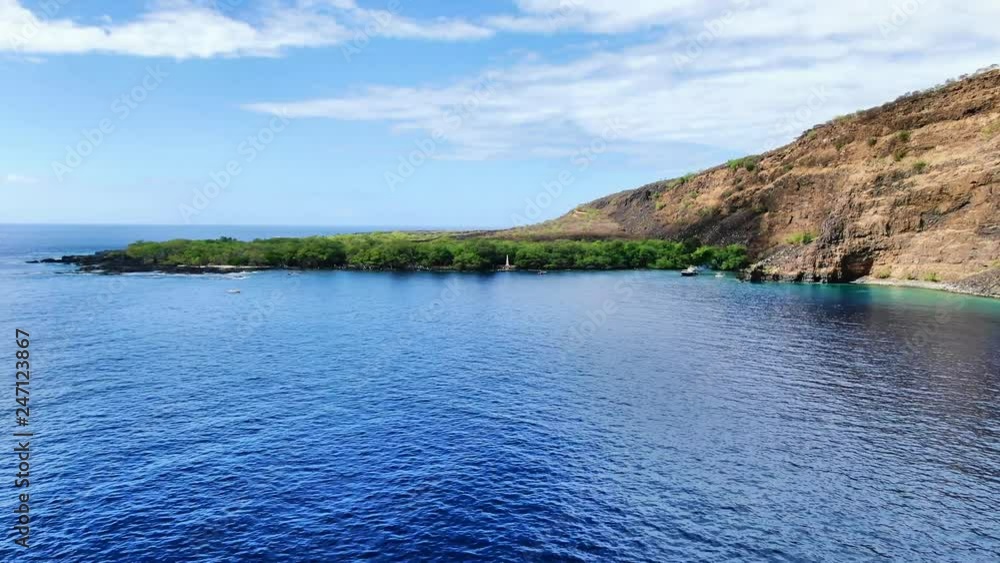 Stunning aerial drone footage of the Captain James Cook monument in