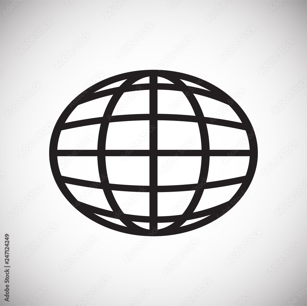 Globe icon on white background for graphic and web design, Modern simple vector sign. Internet concept. Trendy symbol for website design web button or mobile app Globe icon on white background for graphic and web design, Modern simple vector sign. Internet concept. Trendy symbol for website design web button or mobile app