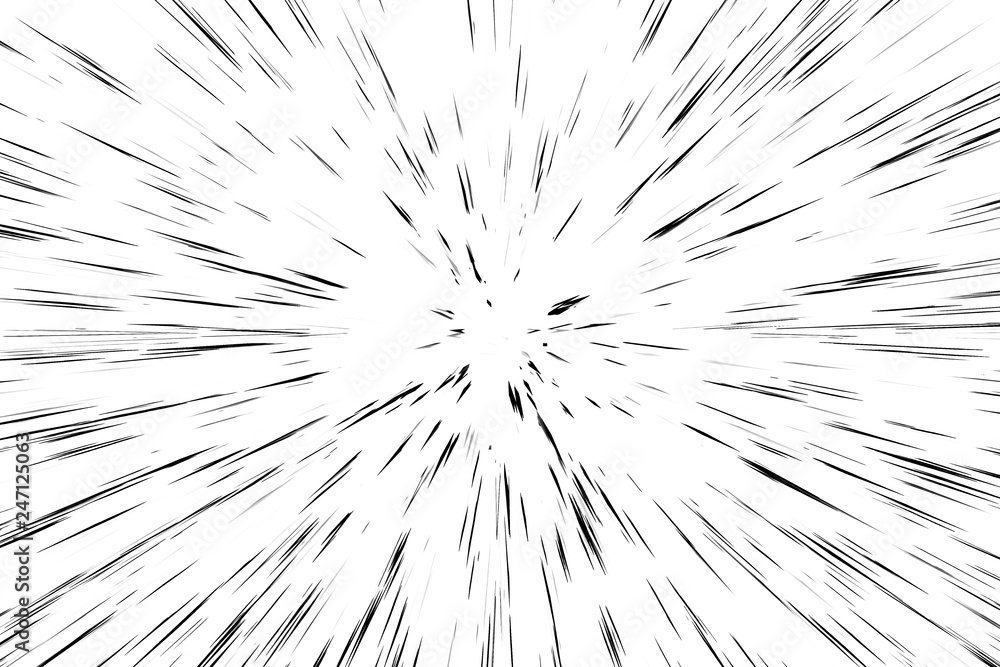 Bokeh black lines on white background, abstraction, abstract speed light motion blur texture, star particle or space traveling, black and white extrusion effect Bokeh black lines on white background, abstraction, abstract speed light motion blur texture, star particle or space traveling, black and white extrusion effect