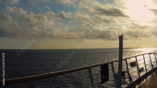 Wallpaper Mural Boy watching the sunset from the deck of a cruise ship Torontodigital.ca