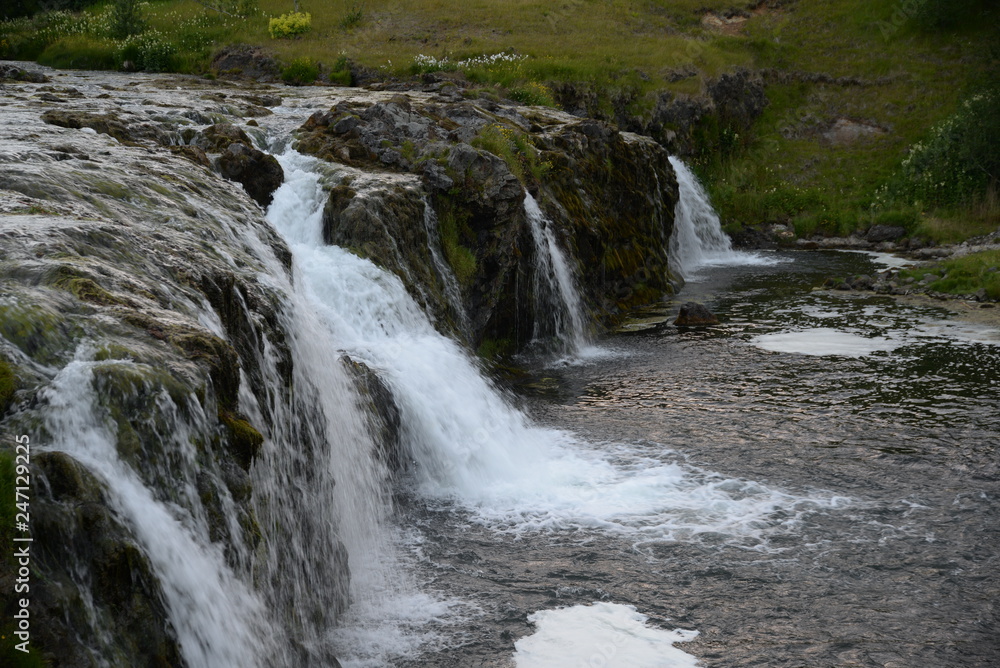 Wasserfall bei Hveragerdi, Island