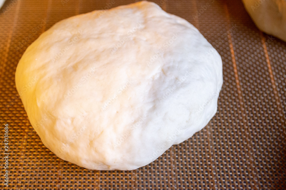 Dough for baking into bread or pastry Dough for baking into bread or pastry