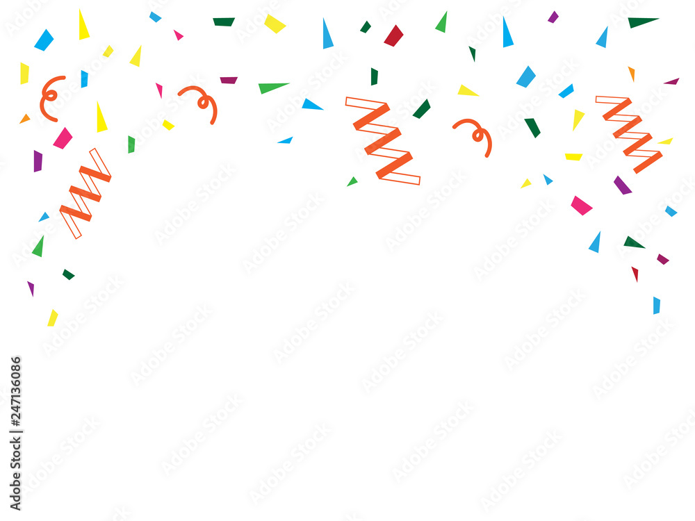Background party celebration gold confetti. Gold glitter confetti flying vector background Background party celebration gold confetti. Gold glitter confetti flying vector background