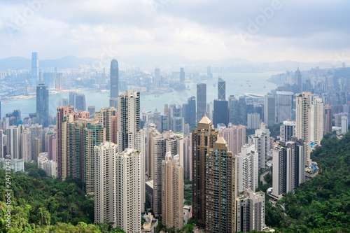 Hong Kong view from Victoria Peak