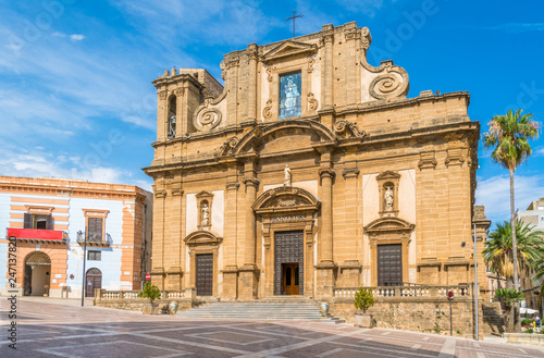 Basilica Madonna del Soccorso in Sciacca, province of Agrigento, Sicily, Italy. © e55evu